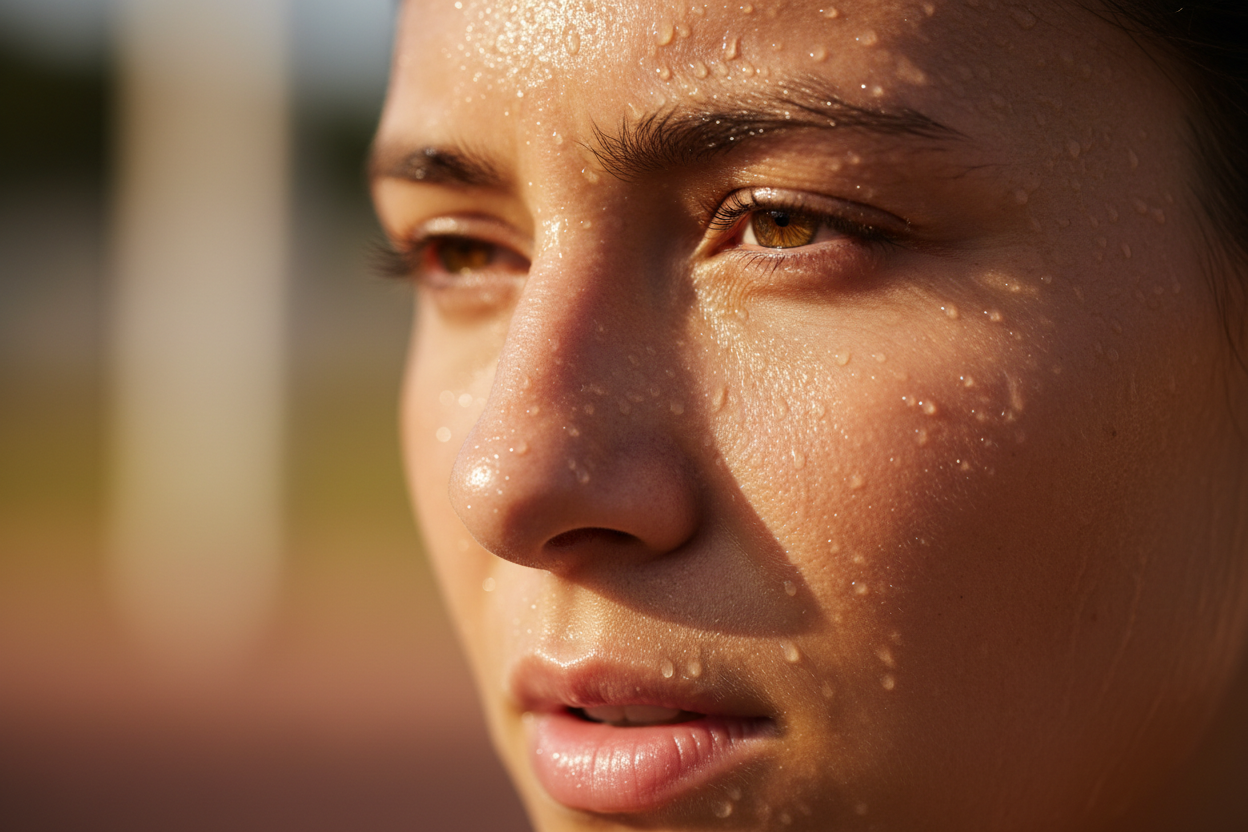 למה הפנים שלי מזיעות כל הזמן? המדריך המלא לפתרון הבעיה