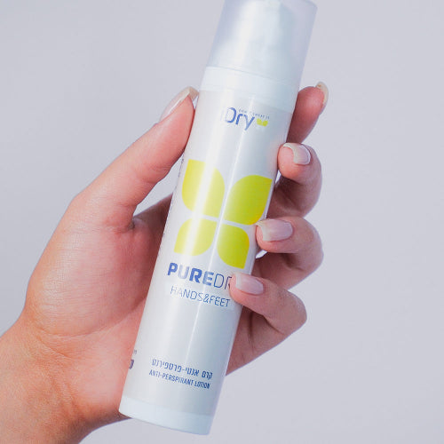 קרם אנטי-פרספירנט לכפות ידיים ורגליים של  PureDry