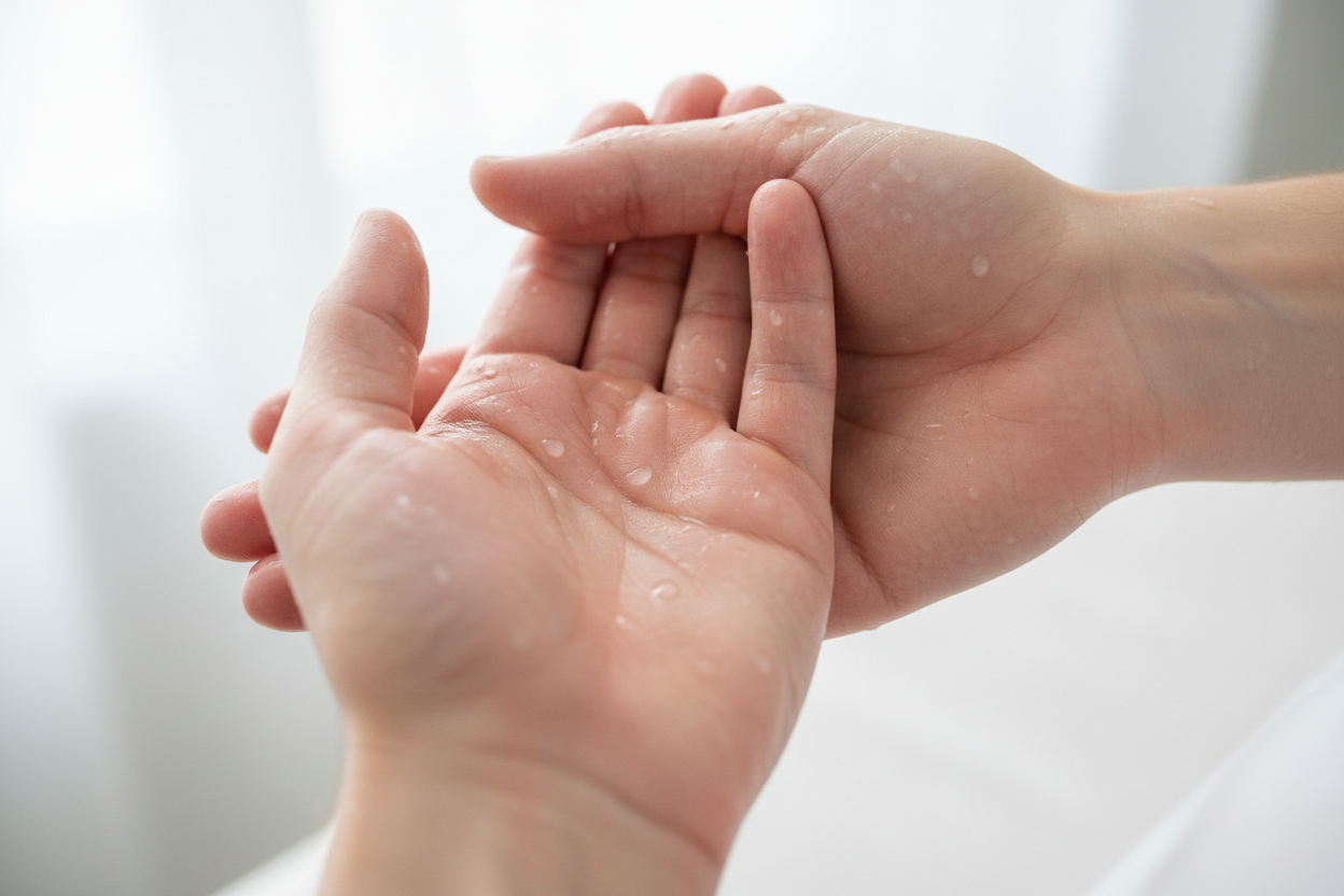 להחזיר את הביטחון לקצות האצבעות: המדריך המלא להתמודדות עם כפות ידיים לחות